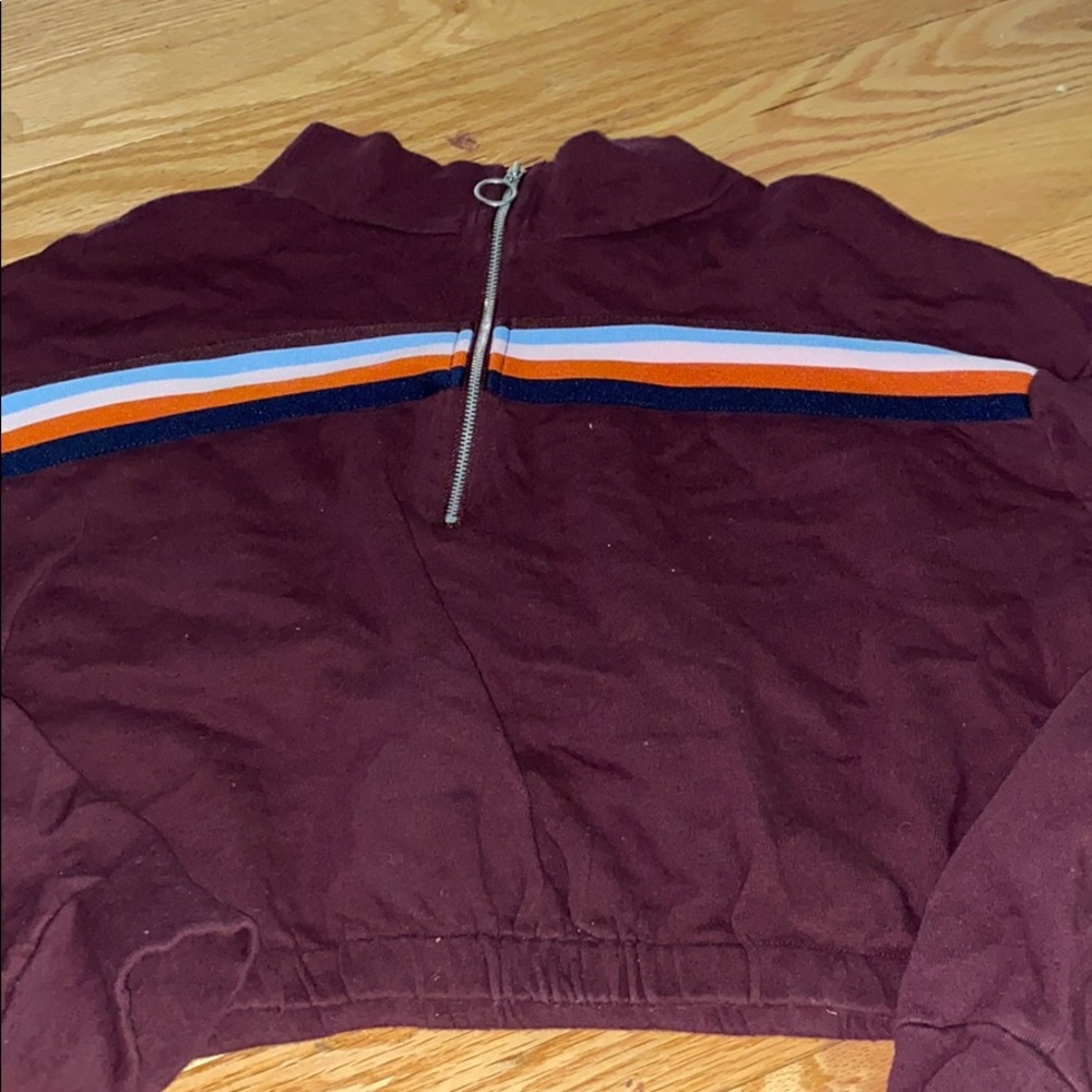 Cropped zip up from target